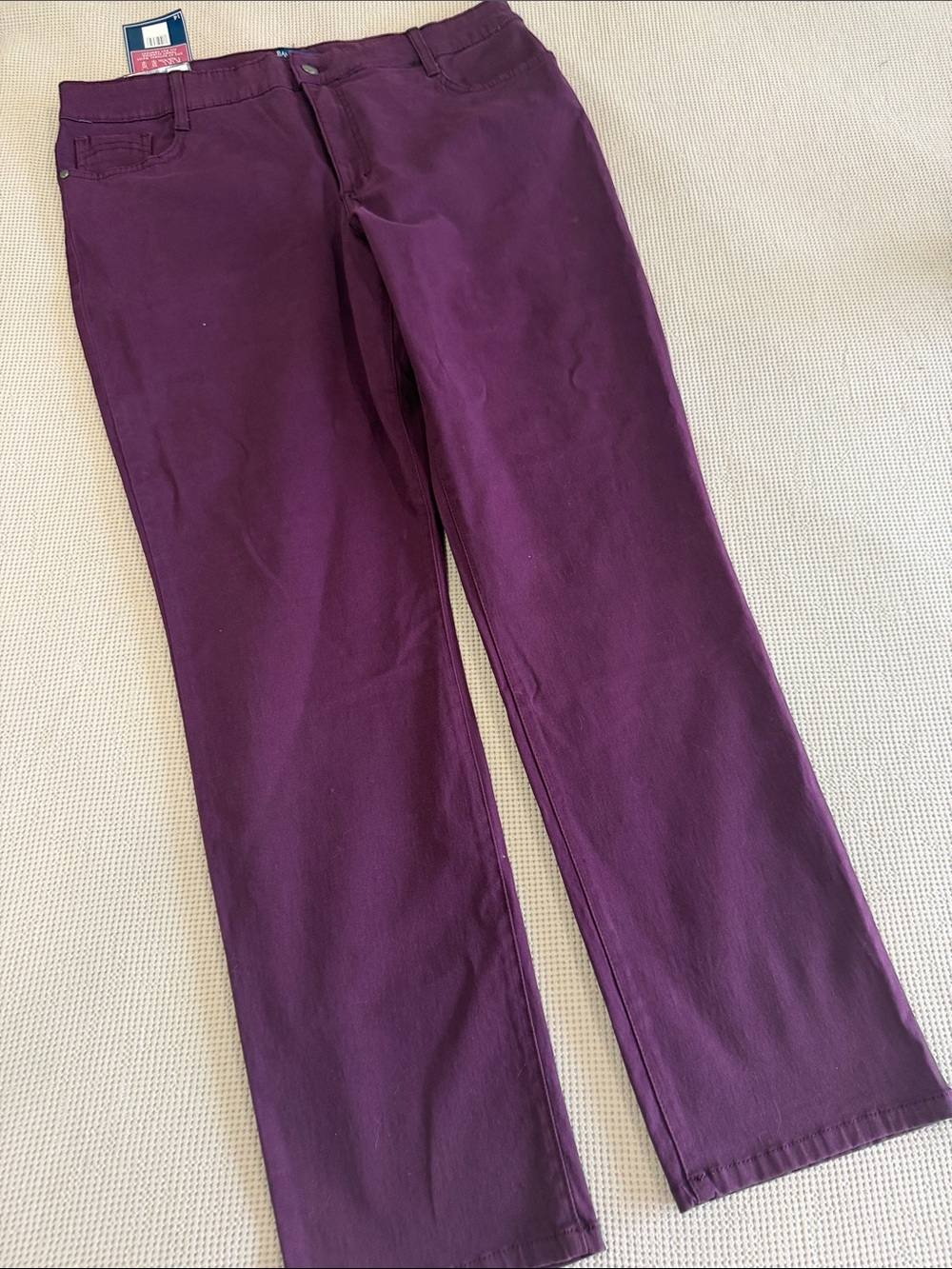 Bandolino Straight-Leg Jeans in Plum